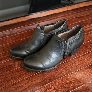 Women’s Black Leather Ankle Boots